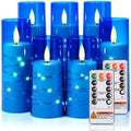 Raycare 7 Pack Flameless Battery Operated Pillar Candles with Remote Timer by Raycare