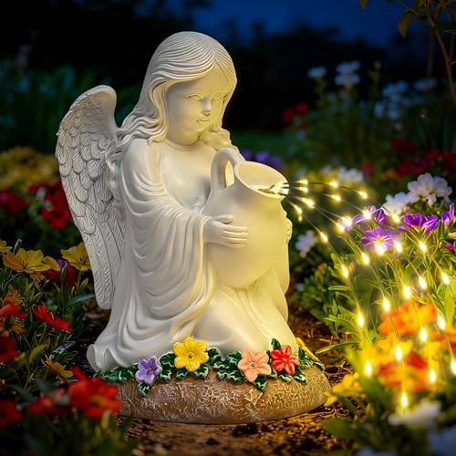 GIGALUMI Angel Statue Solar Garden Yard Decor Outdoor Gifts for Women by GIGALUMI