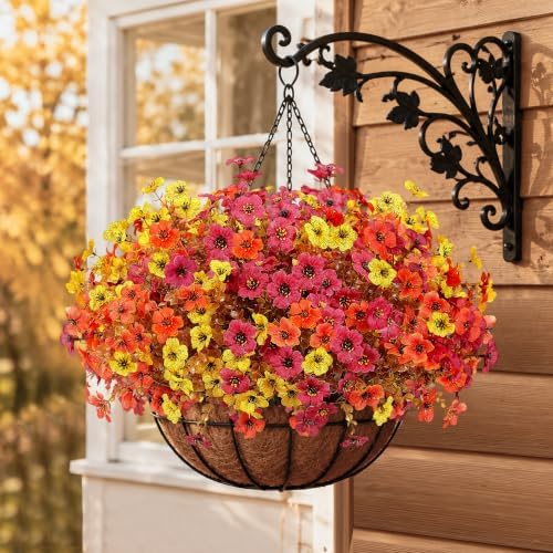 Artificial Fake Fall Flowers Mums for Outdoors Home Porch Decoration - Image 6