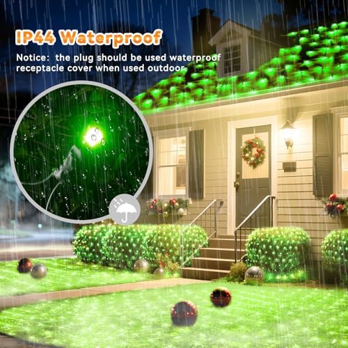 LitHome 14.8FT x 5FT Christmas Net Lights Outdoor Mesh Lights Connectable - Image 5