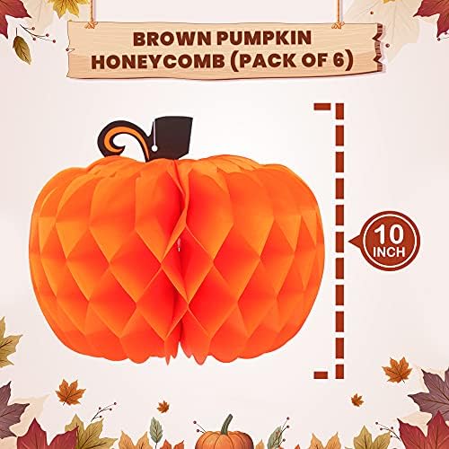 KatchOn Pumpkin Table Centerpieces 10 Inch, Pack of 6 Pumpkin Decor - Image 2