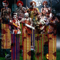 DoubleFill 8 Pcs Zombie Halloween Hanging Decorations, Windsocks Clown by DoubleFill