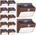 Peasur 12 Pack Solar Motion Sensor Lights Outdoor Waterproof with 3 Modes by Peasur
