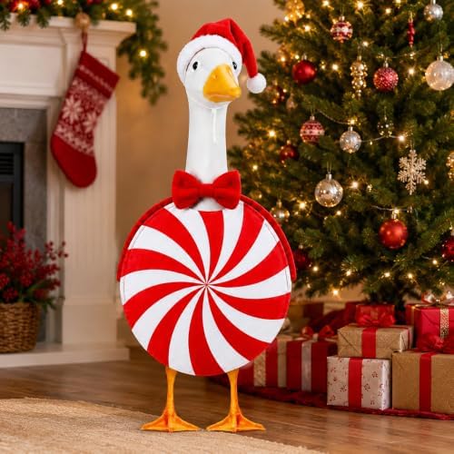 Christmas Candy Porch Goose Outfits for Outdoor Decor - Image 4