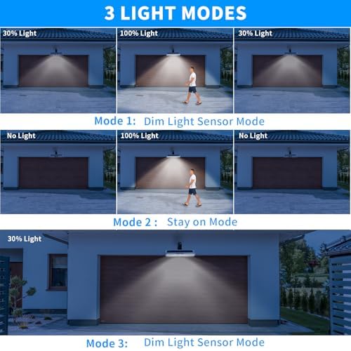 Clip On Solar Lights Outdoor with PIR Motion Sensor (White ,2 Pack ,6000K) - Image 2