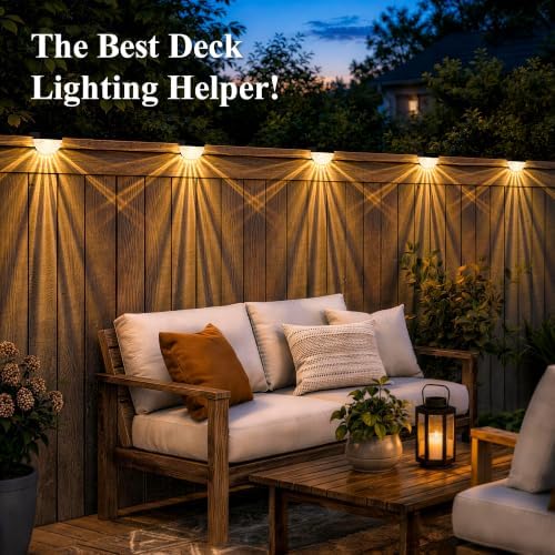 SOLPEX Solar Deck Lights Outdoor (16 Pack), Waterproof Led - Image 6