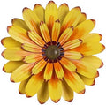 YEAHOME 16'' Metal Flower Wall Decor - Sunflower Wall Art Decorations Hanging for Bedroom, Living Room, Bathroom Boho Office by YEAHOME