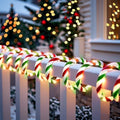 Vigdur Candy Cane Rope Lights Outdoor, 18FT 216 LEDs Christamas Rope Lights by Vigdur