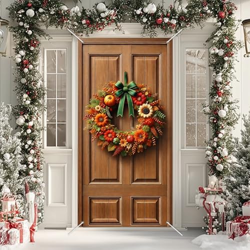 BlissYard Autumn Harvest Door Banner Set 35 x 71 Inch - Image 2
