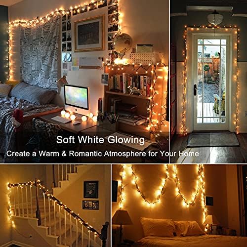 BrizLabs Steady & Twinkle Christmas Lights 100-ct Clear Mini Light String - Image 4