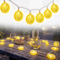 GOOTHY Lemon String Lights Plug in, 8.5Ft Outdoor Fairy Decorations String Lights with 10 LED Yellow Lemon Slice Lights, Hanging Novelty Summer Patio Lights for Garden Kitchen Christmas Wedding Party by Goothy