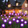 Slyuexu Solar Garden Lights Outdoor Waterproof, 2 Pack 16 LED Swaying Firefly Lights Outdoor Decor Light for Pathway Party Christmas Decoration, Unique Gifts for Women, Purple by Slyuexu