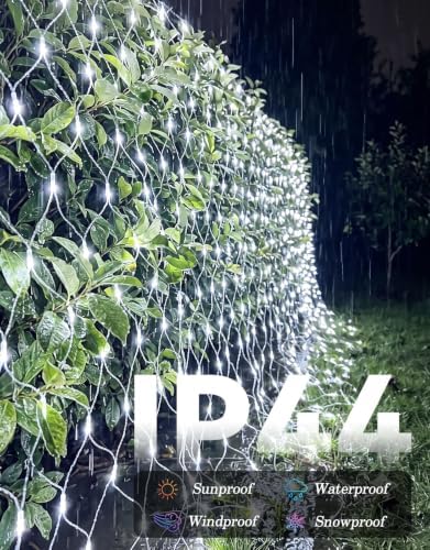 10x10FT Christmas Net Lights Outdoor Plug in with 8 Modes - Image 4