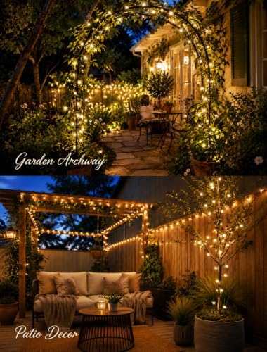 Hopolon Clear Christmas Lights Set 2 Pack 50 Count Green Wire Mini Lights - Image 3
