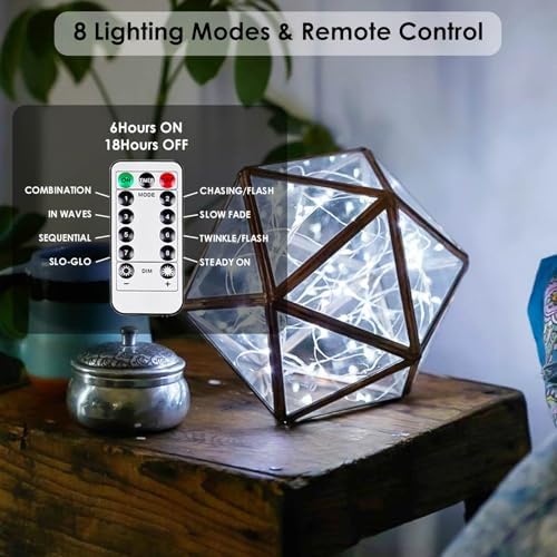 4 Pack Fairy Lights Battery Operated Battery String Light Remote Cool White - Image 4