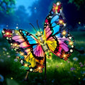 Hexagram Butterfly Garden Decor, Butterfly Solar Lights for Outside Lawn by Hexagram
