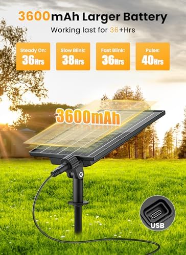 Brightown 75FT 36LED Solar String Lights Outdoor with Remote & USB Port - Image 4