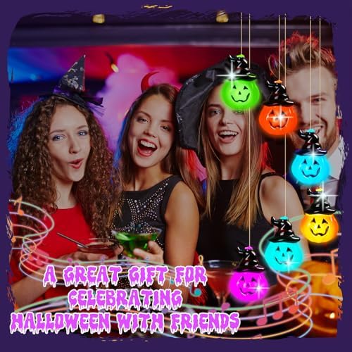 GlikCeil Halloween Solar Wind Chimes 27.5Inch Halloween Decorations Outside Waterproof Hanging LED for Yard, Porch, Patio, Party, Color Changing Lights(Pumpkin) - Image 6
