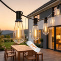 Oviejo 20Ft LED Outdoor String Lights with 22 ST40 LED Shatterproof Bulbs by Oviejo