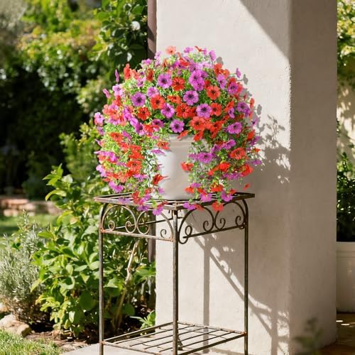 Artificial Fake Flowers Plants for Outdoor UV Resistant Summer Decoration - Image 2