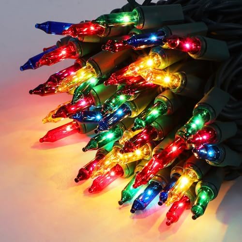 2 Pack Multicolor Christmas String Lights, 100 Count Each, Incandescent Mini Christmas Lights, Connectable Xmas Tree Light for Indoor Outdoor Garland Birthday Holiday Wedding Festival Party - Image 3