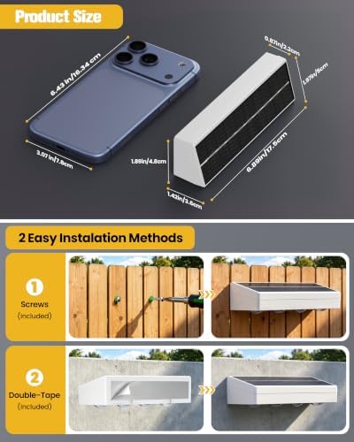 JOFIOS Fence Lights Solar Powered with Remote, 9 Fixed Colors ＆ Color Changing White Fence Lights Waterproof IP65 Dusk-to-Dawn LED Deck Lighting for Patio, Pool, Porch, Backyard, Wall, 12 Pack - Image 5