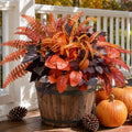 Fall Artificial Plants Faux Greenery for Outdoor Porch Planter Decoration by KAFDY