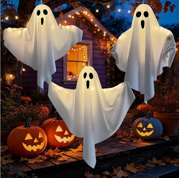 3 Packs Halloween Decorations Outdoor - Hanging Ghost Decor Halloween by Unknown