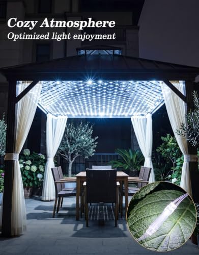 10x10FT Christmas Net Lights Outdoor Plug in with 8 Modes - Image 6