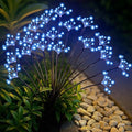 Solar Garden Lights 2 Pack Waterproof Swaying Starburst Lights Blue by Slyuexu