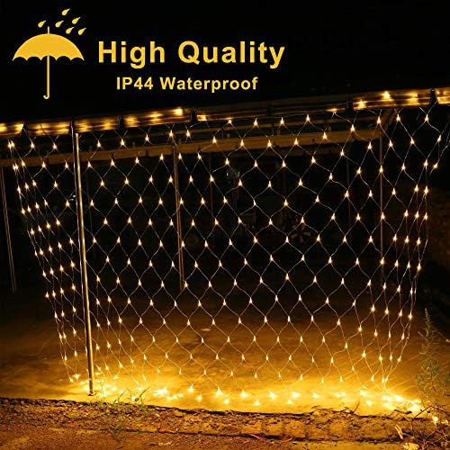 Warm White Christmas Net Lights, 192 LED 9.8FT x 6.6FT - Image 2