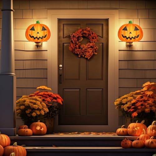 Aurelema 1 Pcs Halloween Porch Light Cover, Pumpkin - Image 5