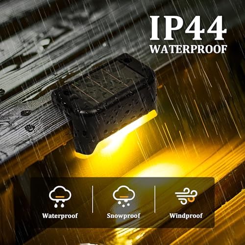 Solar Deck Lights Outdoor 20 Pack, Waterproof Led, Warm White - Image 4