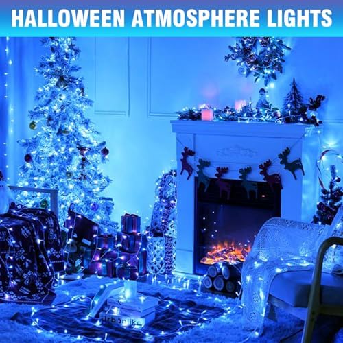 100FT Blue LED Fairy Lights, Connectable Christmas String Lights - Image 3
