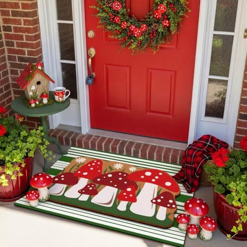 Tinideya 2 23.6 X 35.4 Inches Mushroom Green Red - Image 2