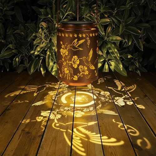 Solar Lanterns Outdoor Waterproof Garden Decor Gifts for Women Mon - Image 3