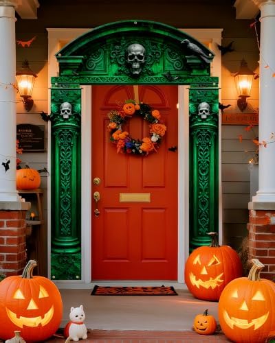 ALKB Halloween decorations door Banners - 3 Pcs Halloween Cemetery Banner - Image 6