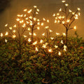 Solar Garden Lights Outdoor Garden Decor, 4 Pack Cherry Blossom Solar Flowers Outdoor Waterproof Fairy Solar Lights, Outside Yard Decorations for Patio Pathway Decor, Gardening Gifts for Women Mom by AureateHorizon