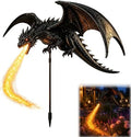 Solar Dragon Fire Garden Light, Solar Dragon Fire Garden Stake Light - Goth Outdoor Yard Stake Decor - for Lawn, Pathway, Flower Bed, Patio & Yard by Unknown