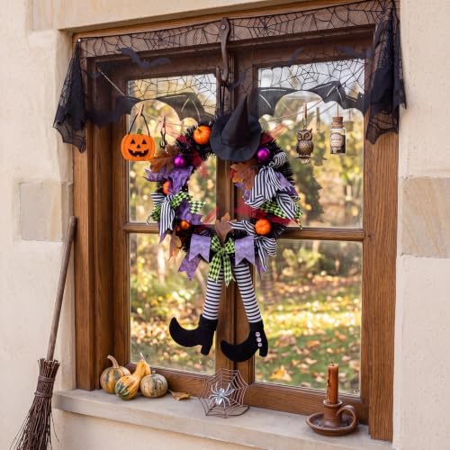 SHAVINGFUN Halloween Wreath-Halloween Wreaths for Front Door - Image 3