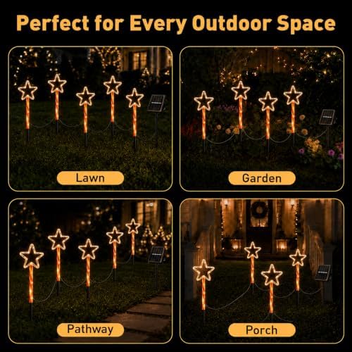 Solar Christmas Lights Outdoor, Yard Decor for Garden, Lawn and Pathway - Image 6