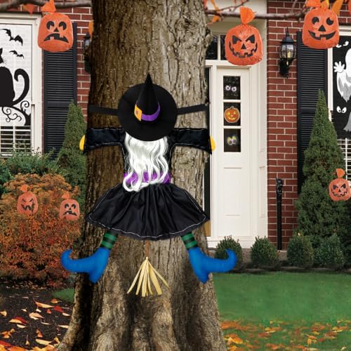 Halloween Decorations Outdoor, Solar Witch, Silver Hair - Image 7