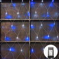 woohaha 192LED Christmas Outdoor Net Mesh Lights for Bushes,White Blue by Woohaha