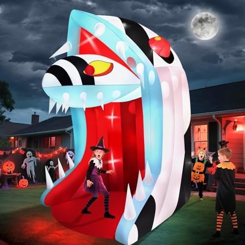 10FT Halloween Inflatable, Kalolary Halloween Outdoor Decor with Open Mouth by Kalolary