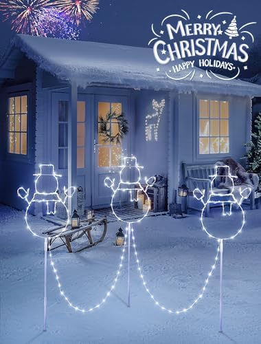 200LED Christmas Walkway Lights, White Christmas Decorations - Image 2