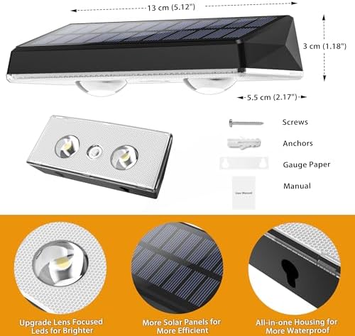 Solar Fence Lights Outdoor, 12-Pack 120LM Fence Lights Solar Powered, IP67 Waterproof Dusk to Dawn Auto On/Off 12+ Hours for Outside/Backyard/Wall/Step/Patio/Deck/Pool (Warm White & RGB 7 Colors) - Image 6