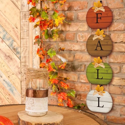 Vicenpal Fall Signs Thanksgiving Porch Decor, Multicolor, Pumpkin - Image 4