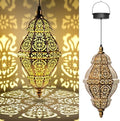 Twinkya 2 Pack Hanging Solar Lights Outdoor Garden Decor, Waterproof Plastic Moroccan Solar Powered Lantern Lamp, Outside Decorations for Patio Yard Porch Backyard Decor, Gardening Gifts for Women Mom by twinkya
