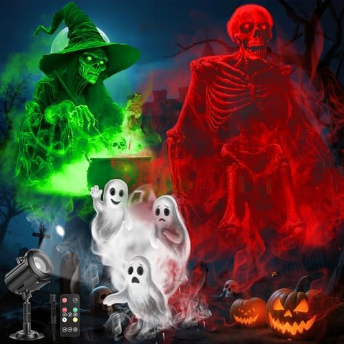 12 in 1 Halloween Ghost Projector Light Waterproof Outdoor Decor by Unknown