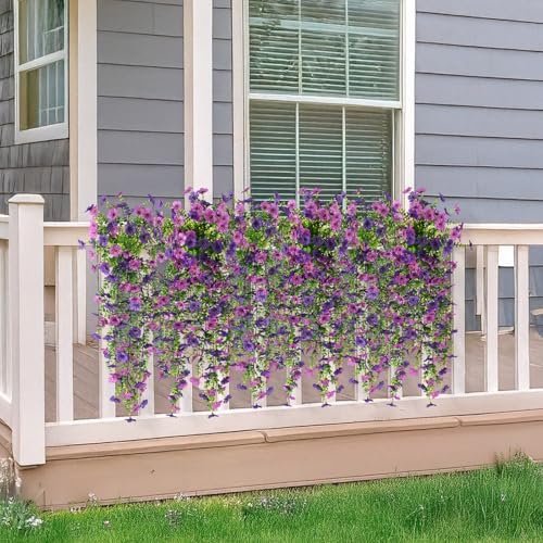Hommyea Artificial Fake Fall Flowers Plants for Outdoors Mums Home Decor - Image 6